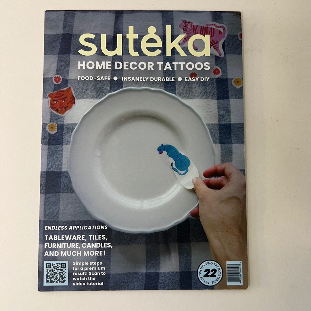 Suteka Home Decor Tattoos 22 per pack Cats 0.35 - 2.4" NIP
